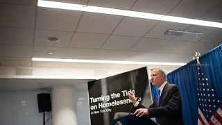 Mayor de Blasio Delivers Speech on Vision and Plan to Combat Homelessness