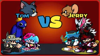 FNF New Mod - Cats and Mice - Tom VS Jerry - 3 VS 3 Battle Released