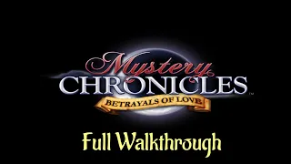 Let's Play - Mystery Chronicles 2 - Betrayals of Love - Full Walkthrough