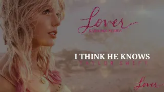 Taylor Swift - I Think He Knows ( KARAOKE with BACKING VOCALS /Not Filtered)