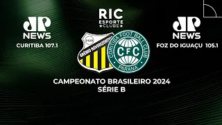 NOVORIZONTINO x CORITIBA #AOVIVO | Brasileirão Série B 2024 | JOVEM PAN NEWS