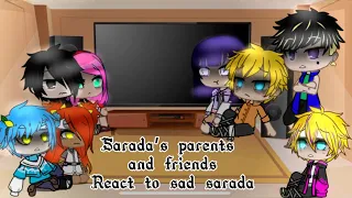 Sarada’s parents and friends react to sad sarada