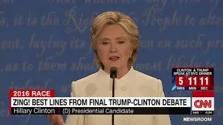 ZING! Best lines from final Trump-Clinton debate