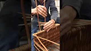 Staking up a square basket