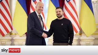 Biden and Zelenskyy hold joint news conference in Ukraine