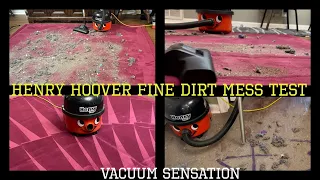 NUMATIC HENRY HOOVER / FINE DIRT/ MESS TEST / NARROW HALLWAY & PINK RUG / FAST & NORMAL VACUUMING!