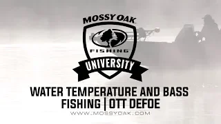 Fall Bass Fishing and Water Temperature - Ott DeFoe Fishing Tips