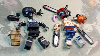 Chainsawman vs Bomb Devil , Lego Anime Chainsaw man minifigure | Assembling lego