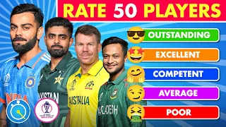 Tier List: Rate The Cricket Players | Cricket World Cup 2023 Edition