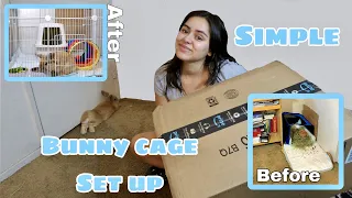 Simple Rabbit Cage Set Up | Bunny Space MAKEOVER 2022