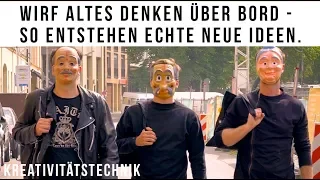 Ideenfindung: Fluchtmethode Kreativitätstechnik | Marketing Agentur spielt's im Erklärfilm nach.