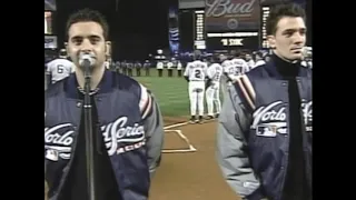 NSYNC Performs at Shea Stadium during 2000 World Series