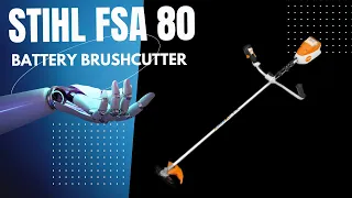 Battery brushcutter STIHL FSA 80 unboxing and first start II kosa akumulatorowa STIHL FSA 80