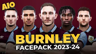Burnley Facepack Season 2023/24 - Sider and Cpk - Football Life 2023 and PES 2021