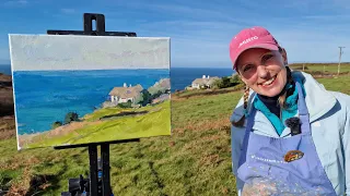 Cornish House on the Cliff | Plein Air Painting Demo