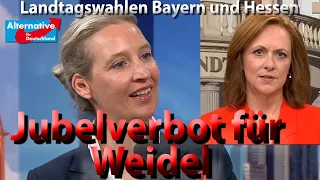 Wie Alice Weidel (AfD) nach den Landtagswahlen merkwürdige Fragen gestellt werden