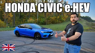 Honda Civic 2022 e:HEV - Euro Design for North America (ENG) - Test Drive and Review