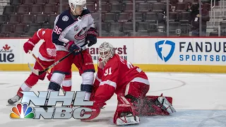 Columbus Blue Jackets vs. Detroit Red Wings | EXTENDED HIGHLIGHTS | 3/28/21 | NBC Sports