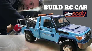 Build Rc Car: Killerbody 1/10 Toyota LC70 Mercury Chassis - Rescue Truck | RC ViN CARS