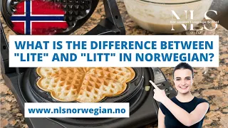 Learn Norwegian | What is the difference between "lite" and "litt" in Norwegian? | Episode 42