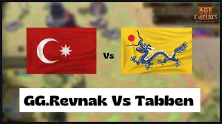 Age of Empires 3- Ottoman Vs China | GG.Revnak Vs Tabben | Aoe3 DE | Definitive Edition | UHD