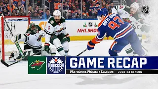 Wild @ Oilers 12/8 | NHL Highlights 2023
