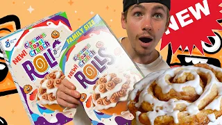 NEW CINNAMON TOAST CRUNCH ROLLS REVEIW! Best Cereal EVER?!