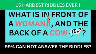 Only a Genius Can Answer These 15 Tricky Riddles? | Riddles Quiz 75 |