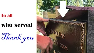 Installing a VA Military service plaque