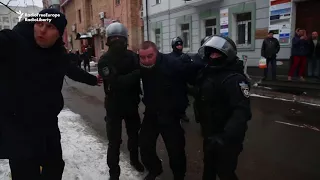 Right-Wing Factions Clash With Police In Kyiv