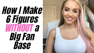 LIVE: How I Make 6 Figures WITHOUT a Big Fan Base