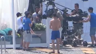 Jamie Dornan and Dakota Johnson Filming Fifty Shades Freed Honeymoon scene in France