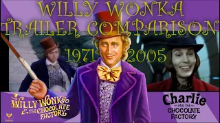 WILLY WONKA VS CHARLIE AND THE CHOCOLATE FACTORY | TRAILER COMPARISON (1971-2005)