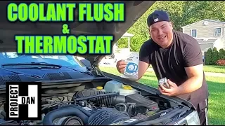 JEEP ZJ 4.0 COOLANT FLUSH AND THERMOSTAT REPLACEMENT IN A 1998 GRAND CHEROKEE