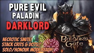 The ULTIMATE Evil Paladin BUILD in Baldur's Gate 3. Necrotic Smite, Fear and DOTS! (Full 1-12 Guide)