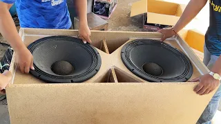 18 Subwoofer box Test