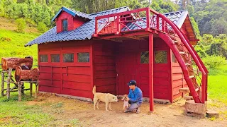 The Last 20 Days Of Building And Completing The Cabin In The Forest | Building Alone Off Grid Cabin.