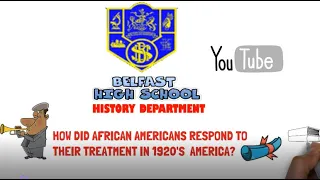 AFRICAN AMERICAN RESPONSES TO THE CHALLENGES OF LIFE IN 1920'S USA.