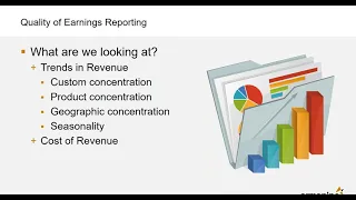 M&A Advisory Series:  Quality of Earnings