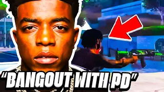 Yungeen Ace Get In A BangOut With Pd At The Police Station😂 | GTA RP | Grizzley World Whitelist |