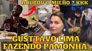 Gusttavo Lima e Andressa Suita REÚNEM a família e fazem PAMONHA na Fazenda em Goiás