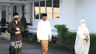 Presiden Jokowi dan Ibu Iriana Salat Idulfitri 1443 Hijriah, Yogyakarta, 2 Mei 2022