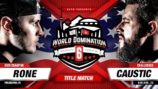 KOTD - Rap Battle - Rone vs Caustic (Title  Match) | #WD6ix