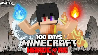 MÌNH TÓM TẮT 100 NGÀY MINECRAFT SINH TỒN AVATAR BẬC THẦY NGỰ THUẬT SIÊU KHÓ !!