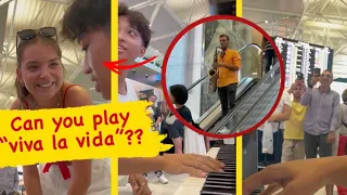 A SAXOPHONIST appears on the ESCALATORS and SHOCK EVERYONE 😱🎷