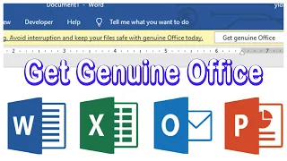 How to Remove Get Genuine Office Notification on Microsoft Office Products (Word, Excel, ppt..)