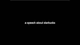 an informative speech about starbucks