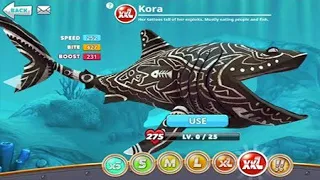Hungry Shark World - NEW Basking Shark KORA Skin Unlocked Bigger, Stronger & Faster Gameplay