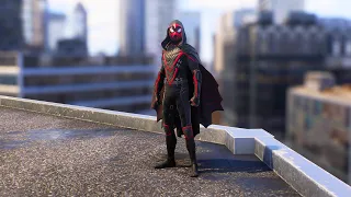 SPIDER-MAN 2 PS5 - Shadow-Spider Suit [Free Roam/Swinging Gameplay]