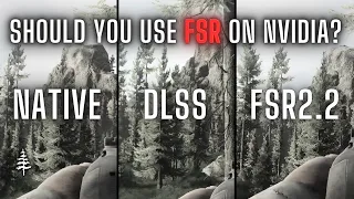 Should You Use FSR Even on Nvidia?  1440 Native vs DLSS vs FSR2.2 // 4060 Ti Tarkov Testing